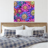 抽象芸術カラフルファンタジー キャンバスプリント (インサイチュ (寝室))