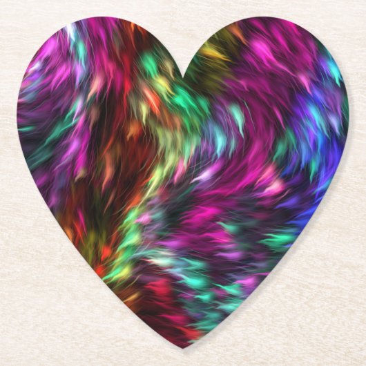 抽象芸術カラフルファー角柱状バックグラウンド–24605 ペーパーコースター (正面)