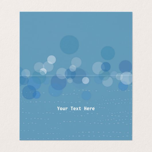 抽象芸術カラフルフクロウ大青の目の丸 名刺 (内部フラット)