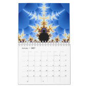 抽象芸術カラフルフラクタルArtCollection カレンダー (1月 2027)