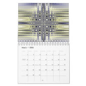 抽象芸術カラフルフラクタルArtCollection カレンダー (3月 2026)