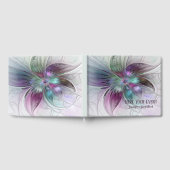 抽象芸術カラフルフラワーフローラフラクタルアート文字 ゲストブック (全面)