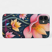 抽象芸術カラフルフローラあなたの名前 Case-Mate iPhoneケース (裏面(横))
