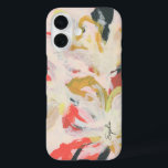 抽象芸術カラフルフローラあなたの名前 iPhone 16ケース<br><div class="desc">こ保護のカラフルはユニーク携帯に。このデザインは私の手で抽象芸術色彩の鮮やかアートを特徴としている。名前を使用して文字をパーソナライズできる。©2023 Eun Mi Kim</div>