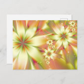 抽象芸術カラフルフローラエレガント花かわいらし ポストカード (正面/裏面)