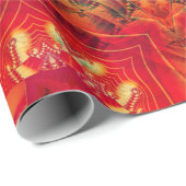 抽象芸術カラフルフローラオーナメントシームレスパターン ラッピングペーパー (ロールコーナー)