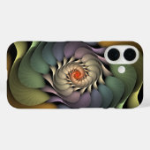 抽象芸術カラフルフローラレインボースパイラル Case-Mate iPhoneケース (裏面 (横))
