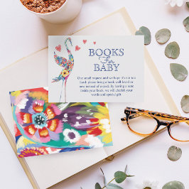 抽象芸術カラフルフローラ保存図書ベビー エンクロージャーカード