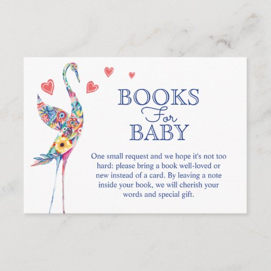 抽象芸術カラフルフローラ保存図書ベビー エンクロージャーカード (正面)