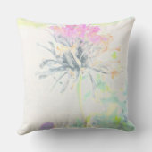 抽象芸術カラフルフローラ名前をカスタムする アウトドアクッション (裏面)