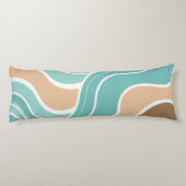 抽象芸術カラフルブルーオレンジ ボディピロー (裏面)