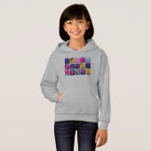 抽象芸術カラフルブロックパターン (正面フル)