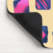 抽象芸術カラフルブロックパターン マウスパッド (コーナー)