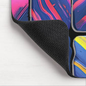 抽象芸術カラフルブロックパターン マウスパッド (コーナー)