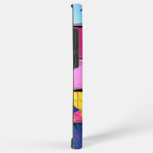 抽象芸術カラフルブロックパターン SAMSUNG GALAXYケース (右側面)