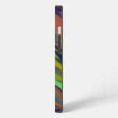抽象芸術カラフルペイントiPad Airケース iPhoneケース (左側面)