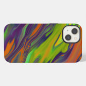 抽象芸術カラフルペイントiPad Airケース iPhoneケース (裏面横)