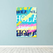 抽象芸術カラフルホラ キャンバスプリント (インサイチュ (ウッドフロア))