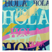 抽象芸術カラフルホラ シャワーカーテン (正面)