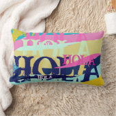 抽象芸術カラフルホラ ランバークッション (ブランケット)