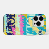 抽象芸術カラフルホラ iPhoneケース (裏面横)