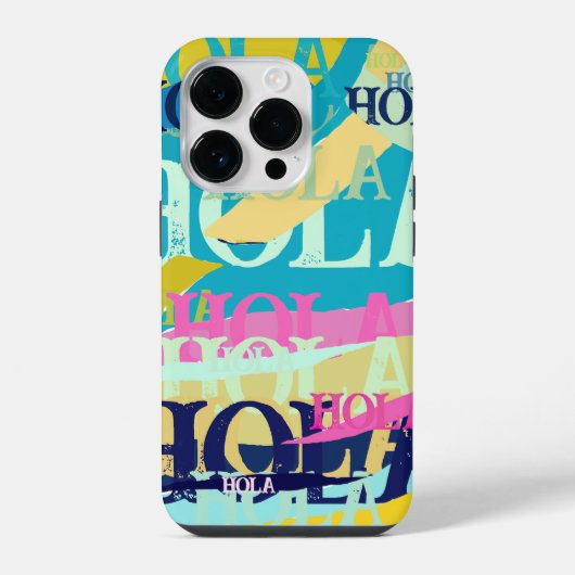 抽象芸術カラフルホラ iPhoneケース (裏面)