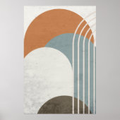 抽象芸術カラフルボホレインボーウォールアートデコール ポスター (正面)