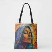 抽象芸術カラフルマリア トートバッグ (正面)