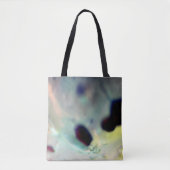 抽象芸術カラフルマーブルパステル トートバッグ (正面)