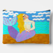 抽象芸術カラフルマーメイド絵画ズ アクセサリーポーチ (正面)