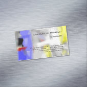 抽象芸術カラフルミニマモダンリスト マグネット名刺 (インサイチュ)