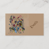 抽象芸術カラフルミュージカル 名刺 (正面)