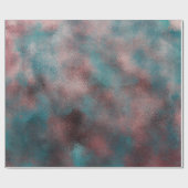 抽象芸術カラフルメタリック仕上げルックバックグラウンド ラッピングペーパー (フラット)