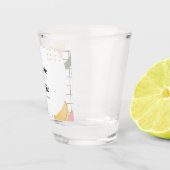 抽象芸術カラフルメンフィス結婚ズ ショットグラス (右)