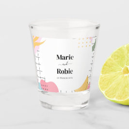 抽象芸術カラフルメンフィス結婚ズ ショットグラス