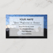 抽象芸術カラフルモザイクタイル 名刺 (裏面)