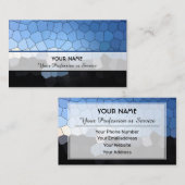 抽象芸術カラフルモザイクタイル 名刺 (正面/裏面)