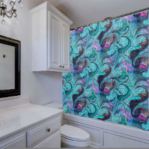 抽象芸術カラフルモザイク人魚またはドラゴンはかりで測