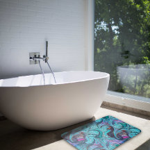 抽象芸術カラフルモザイク人魚またはドラゴンはかりで測