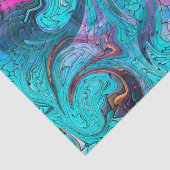 抽象芸術カラフルモザイク人魚またはドラゴンはかりで測 薄葉紙 (詳細)