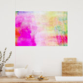 抽象芸術カラフルモダン写真アートプリント ポスター (キッチン)