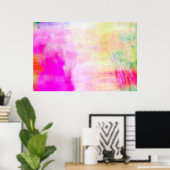 抽象芸術カラフルモダン写真アートプリント ポスター (ホームオフィス)