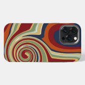 抽象芸術カラフルモダン吸光度おもしろい iPhoneケース (裏面横)