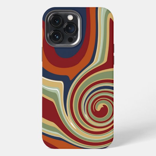 抽象芸術カラフルモダン吸光度おもしろい iPhoneケース (裏面)