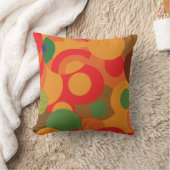 抽象芸術カラフルモダン幾何学的パターン クッション (ブランケット)