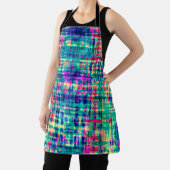 抽象芸術カラフルモダン絞り染めパターン エプロン (インサイチュ)