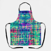 抽象芸術カラフルモダン絞り染めパターン エプロン (正面)
