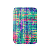 抽象芸術カラフルモダン絞り染めパターン バスマット (正面縦)