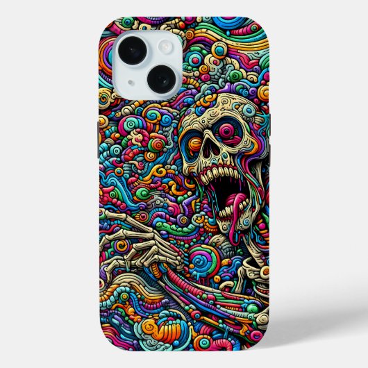抽象芸術カラフルモンスター Case-Mate iPhoneケース (裏面)
