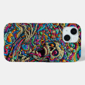 抽象芸術カラフルモンスター Case-Mate iPhoneケース (裏面 (横))